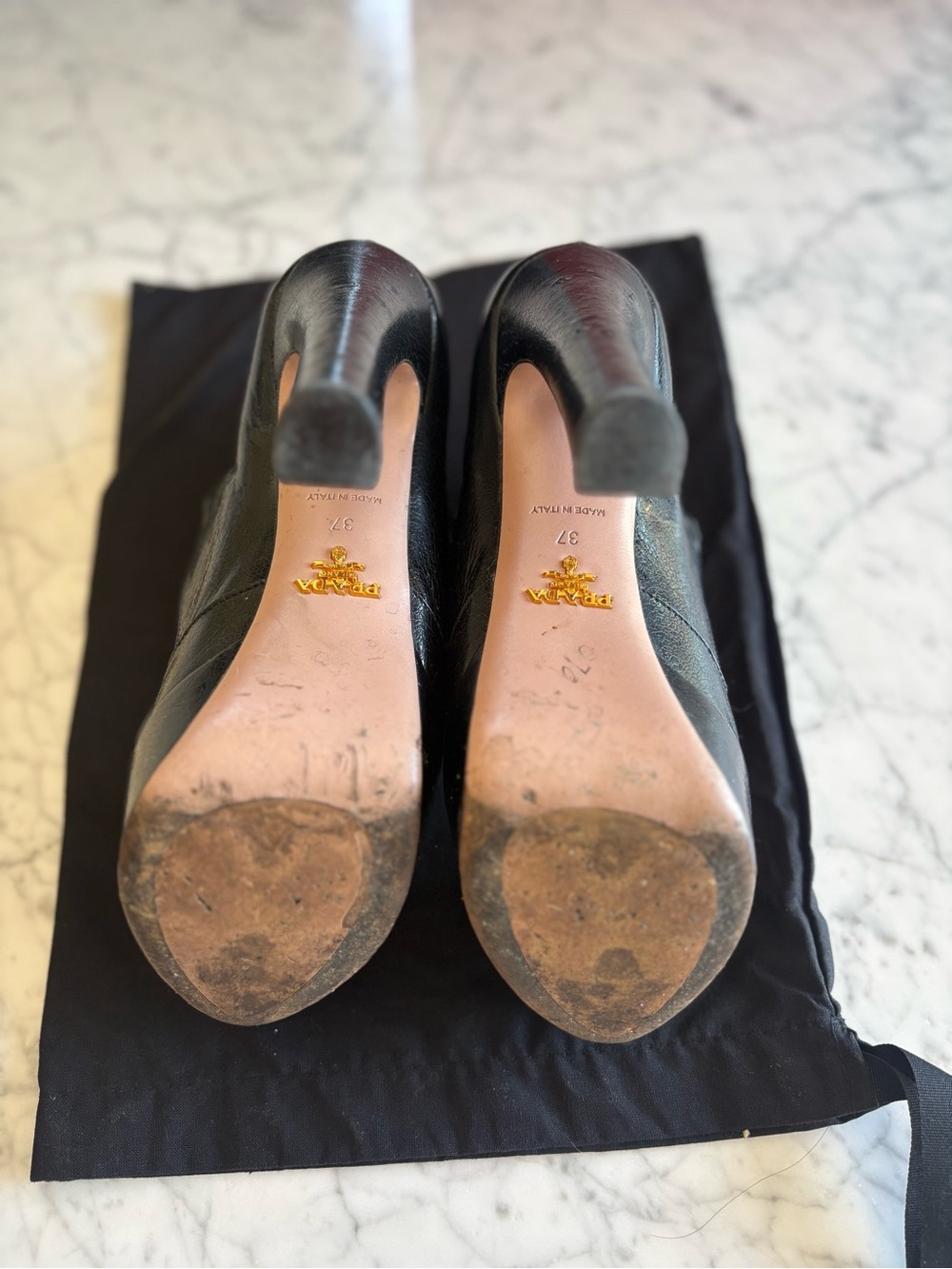 PRADA PEEP TOE PUMPS - Picture 3 of 4